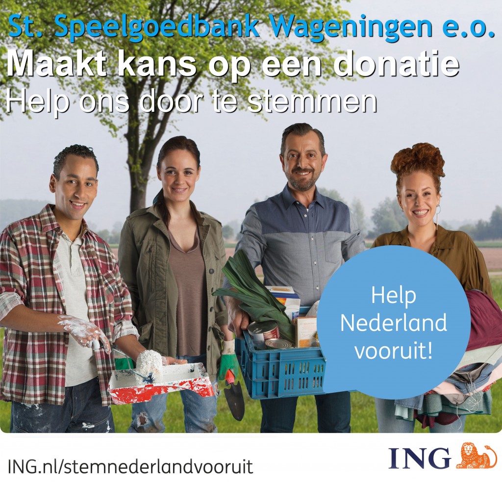 Help Nederland Vooruit - Speelgoedbank Wageningen